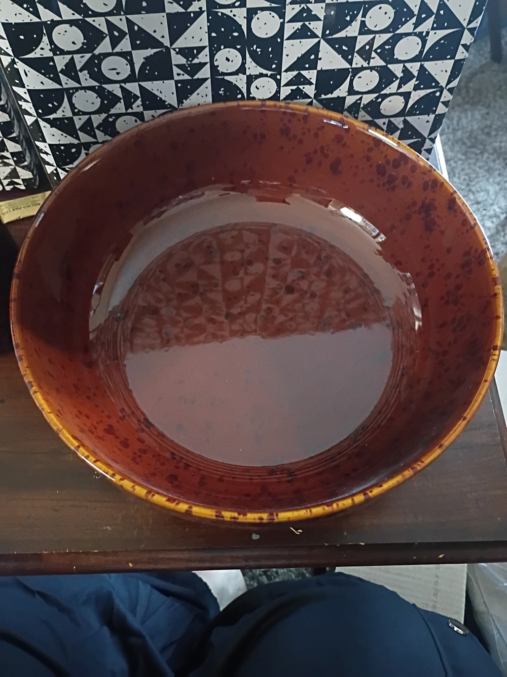 Pretti.Cool Tortoiseshell Serving Bowl/Oil Cruet - Picture 2 of 5